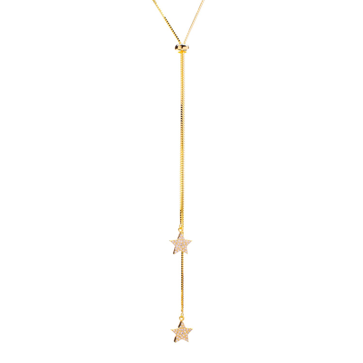 Collana saliscendi con stelline